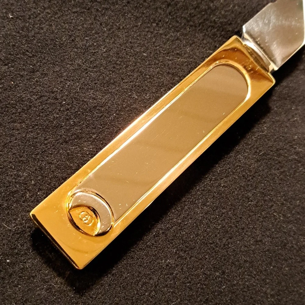 Gucci vintage brass and stainless carving knife - Picture 2 of 14